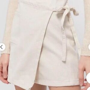 BDG Cream Denim Skirt